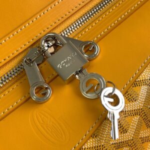 Replica Goyard Bowling 55 Bag Yellow - near-authentic luxury replica handbag