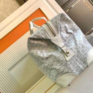 Replica Goyard Bowling 55 Bag White - near-authentic luxury replica handbag