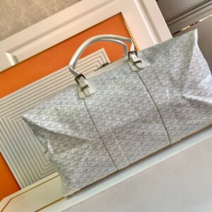 Replica Goyard Bowling 55 Bag White - premium 1:1 fake handbag model
