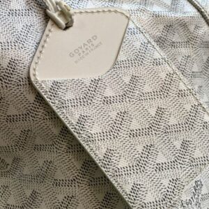 Replica Goyard Bowling 55 Bag White - high-accuracy replica luxury purse