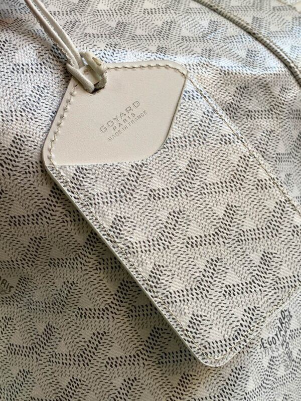 Replica Goyard Bowling 55 Bag White - high-accuracy replica luxury purse