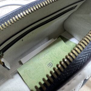 Replica Gucci Gucci Bauletto Top Handle White Black - high-end fake designer purse