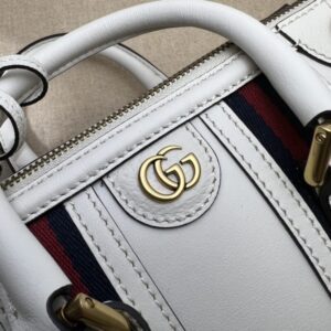 Replica Gucci Bauletto Top Handle White - elite superclone designer purse