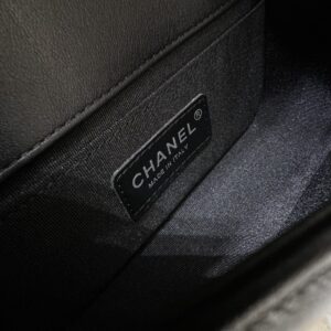 Replica CHANEL Le Boy V Black - Silver - elite superclone designer purse