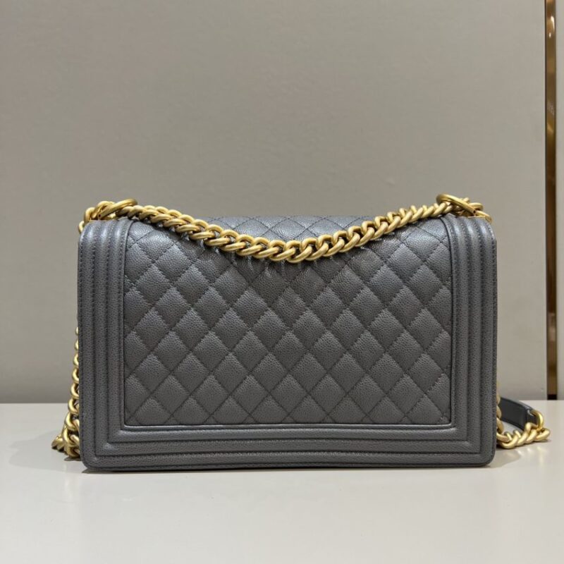 Replica CHANEL Le Boy Large Grey - best-selling designer handbag dupe