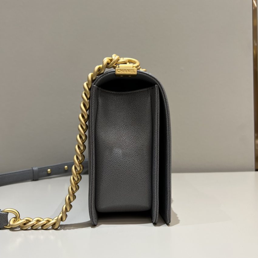 Replica CHANEL Le Boy Large Grey - ultra-realistic fake designer tote