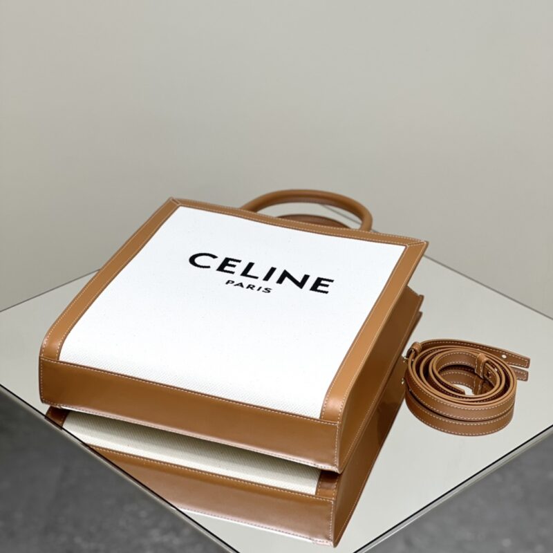 Replica Celine Triomphe Cabas Tote Small White - best quality luxury bag dupe