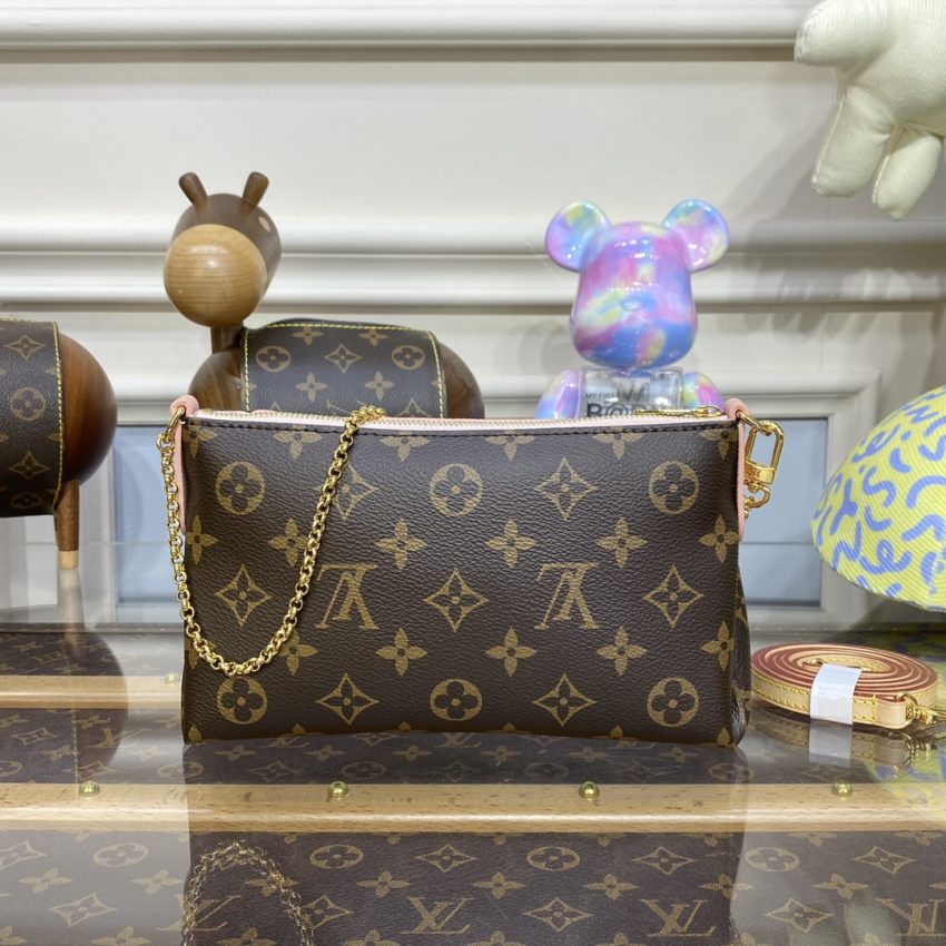 Replica Louis Vuitton Pallas Clutch Pink - premium 1:1 fake handbag model