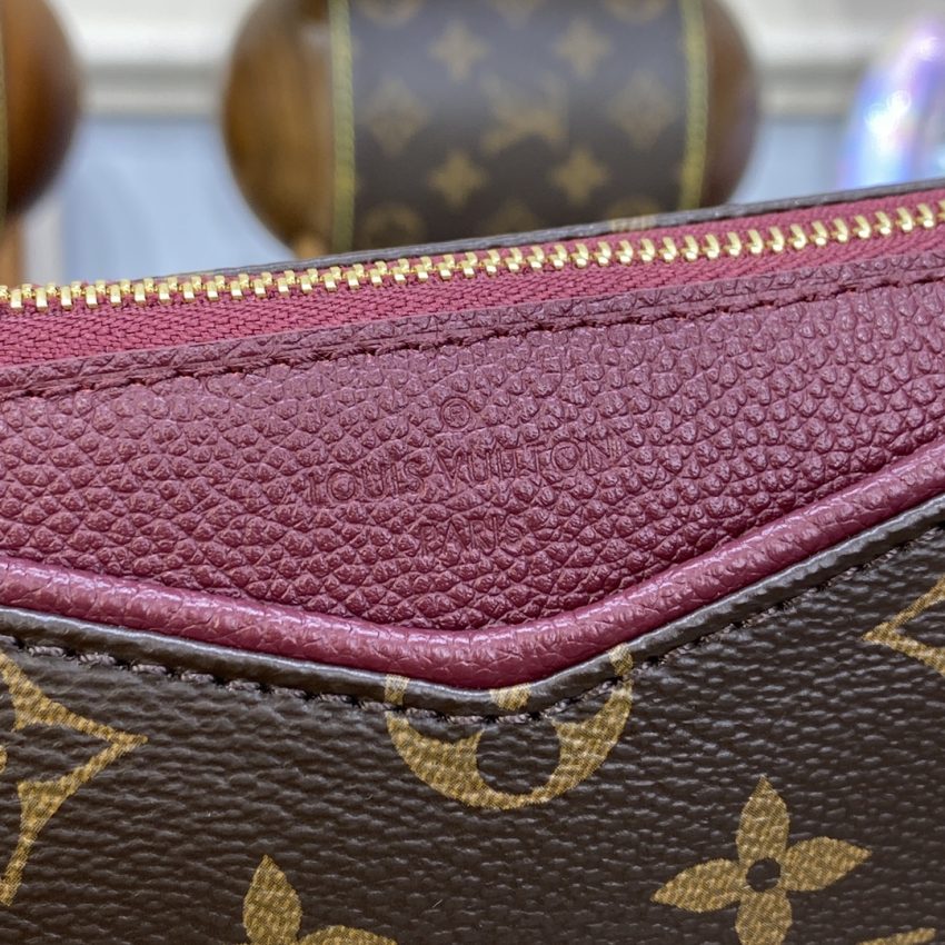 Replica Louis Vuitton Pallas Clutch Bordo - best-selling designer handbag dupe