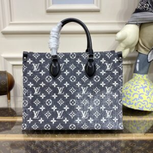 Replica LV OnTheGo Black Denim - 1:1 designer replica handbag