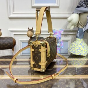 Replica Louis Vuitton Side Trunk Dark Brown - best quality luxury bag dupe