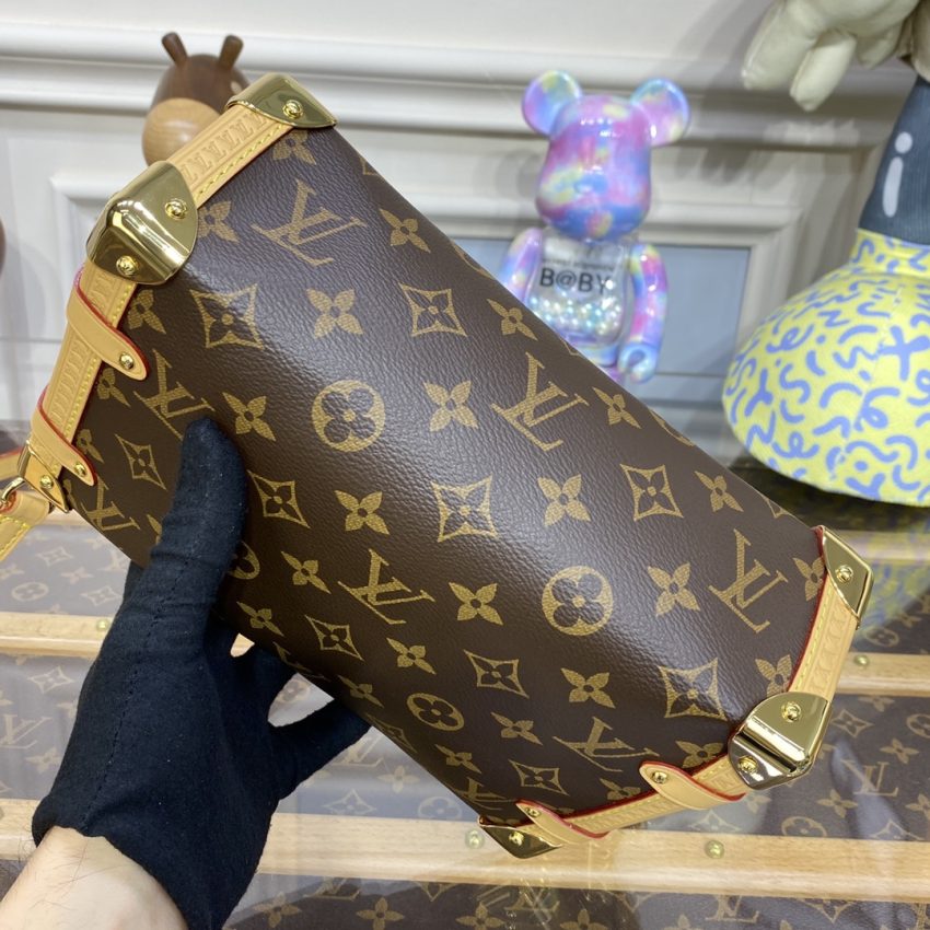 Replica Louis Vuitton Side Trunk Dark Brown - near-authentic luxury replica handbag