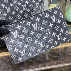 Replica Louis Vuitton Neverfull MM Denim - high-end fake designer purse