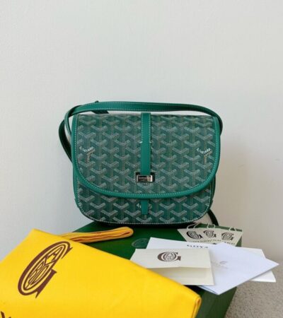 Replica Goyard Belvedere Green - premium 1:1 fake handbag model