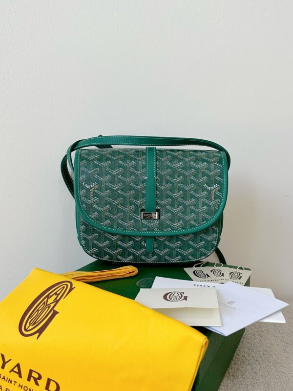 Replica Goyard Belvedere Green - premium 1:1 fake handbag model