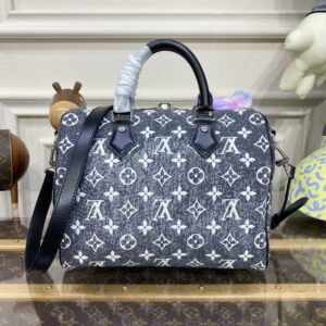 Replica Louis Vuitton Speedy Bandouliere 25 Denim Canvas - realistic designer-inspired fake bag