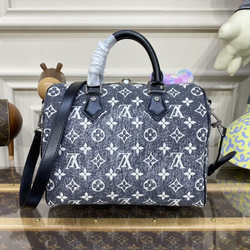 Replica Louis Vuitton Speedy Bandouliere 25 Denim Canvas - realistic designer-inspired fake bag