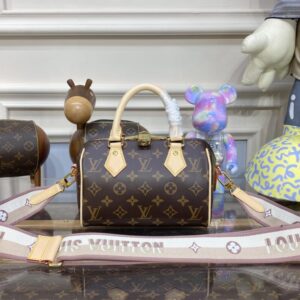 Replica Louis Vuitton Speedy Bandouliere 20 Brown - premium 1:1 fake handbag model