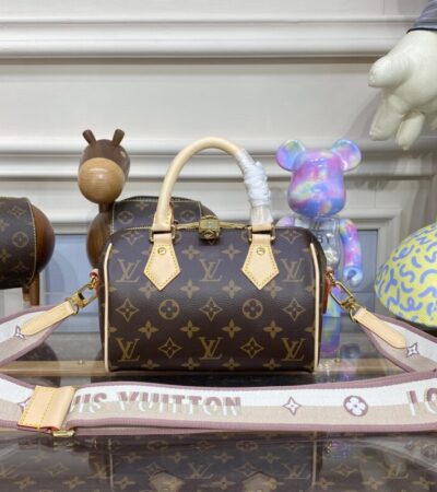 Replica Louis Vuitton Speedy Bandouliere 20 Brown - premium 1:1 fake handbag model