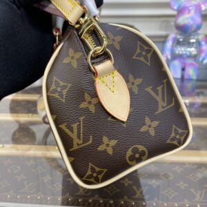 Replica Louis Vuitton Speedy Bandouliere 20 Brown - ultra-realistic fake designer tote