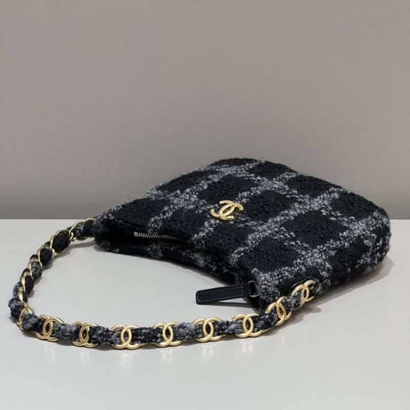 Replica CHANEL 22k Woolen Hobo - top-rated replica designer bag