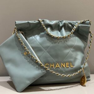 Replica CHANEL 22 Small Handbag Mint Green - top-tier luxury replica shoulder bag