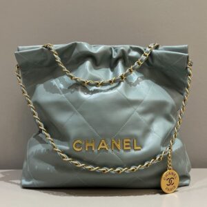 Replica CHANEL 22 Small Handbag Mint Green - near-authentic luxury replica handbag
