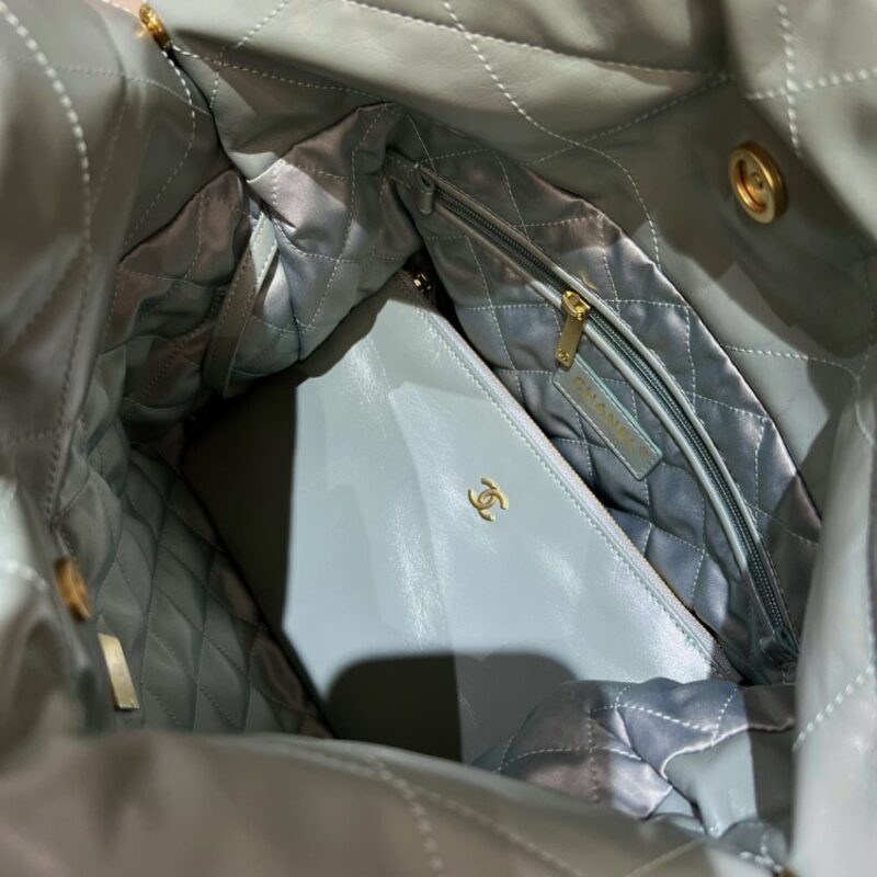 Replica CHANEL 22 Small Handbag Mint Green - best quality luxury bag dupe