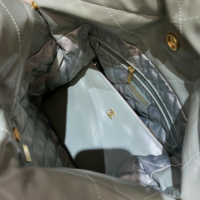 Replica CHANEL 22 Small Handbag Mint Green - best quality luxury bag dupe