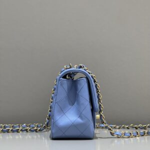 Replica CHANEL Classic Flap 17cm Blue - best-selling designer handbag dupe