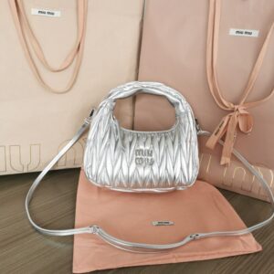 Replica Miu Miu Wander Silver - best quality luxury bag dupe