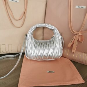 Replica Miu Miu Wander Silver - top-rated replica designer bag