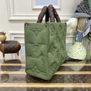 Replica LV OnTheGo Green Soft - best quality luxury bag dupe