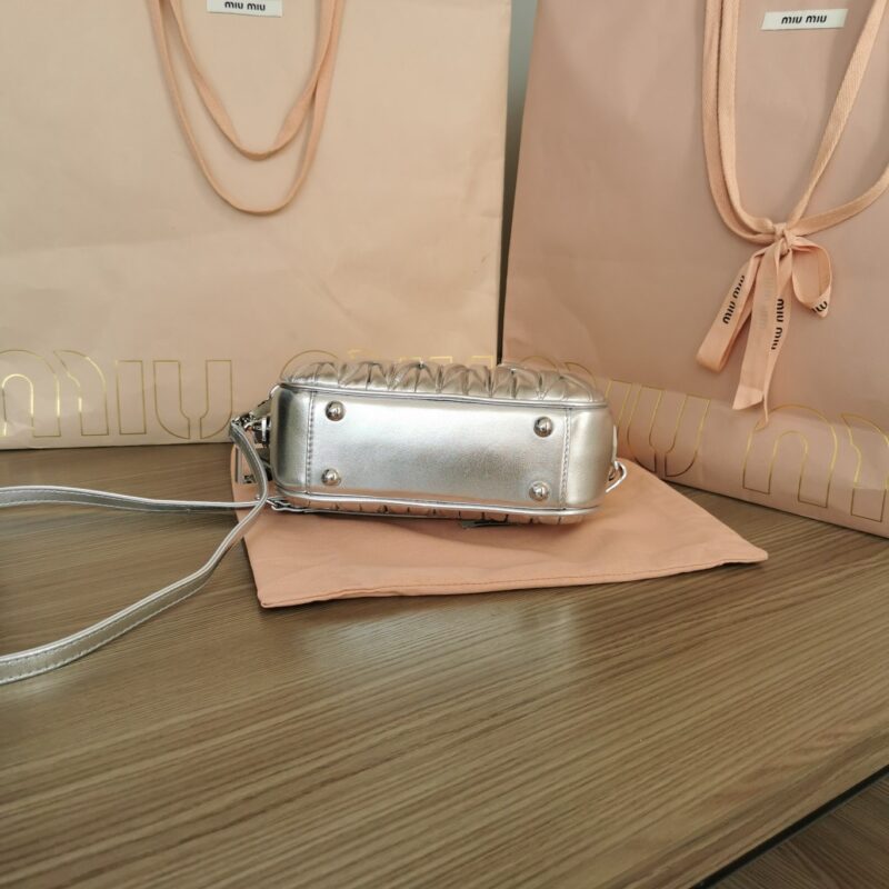 Replica Miu Miu Arcadie Small Silver - best quality luxury bag dupe