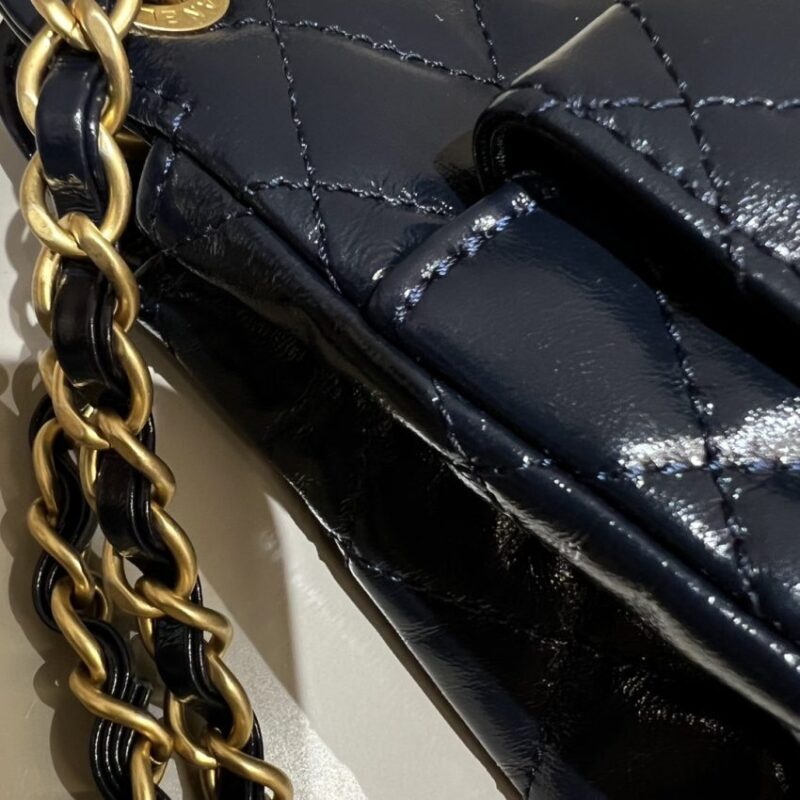 Replica CHANEL Hobo Small Dark Blue - top-rated replica designer bag
