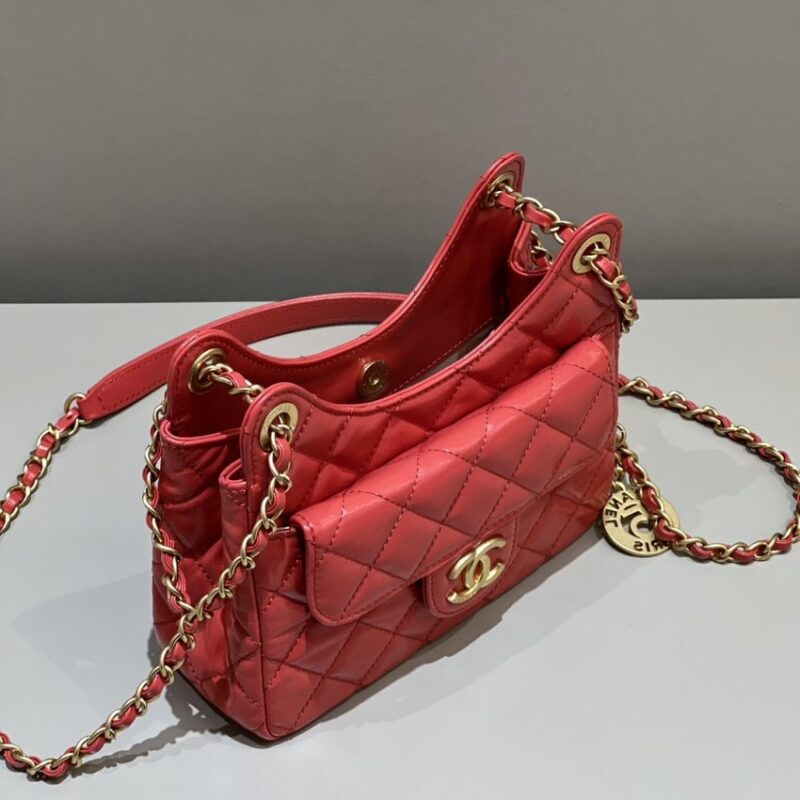 Replica CHANEL Hobo Small Red - 1:1 designer replica handbag