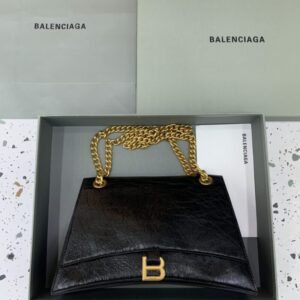 Replica Balenciaga Crush Large Black - near-authentic luxury replica handbag