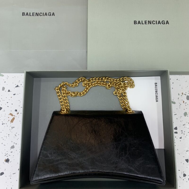 Replica Balenciaga Crush Large Black - top-tier luxury replica shoulder bag