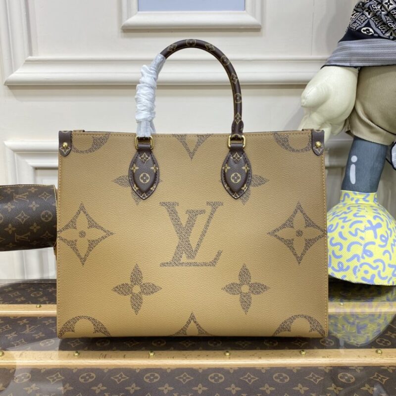 Replica Louis Vuitton OnTheGo Brown Canvas - premium 1:1 fake handbag model