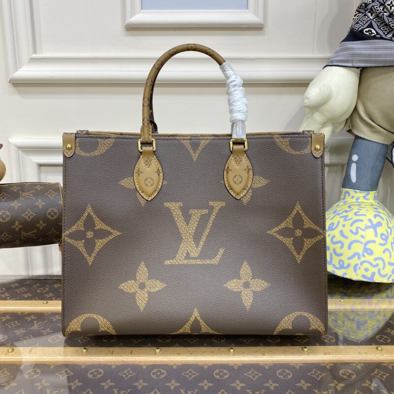 Replica Louis Vuitton OnTheGo Brown Canvas - ultra-realistic fake designer tote
