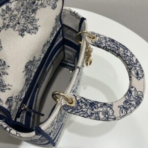 Replica Lady Dior D-Lite Blue Star - top-rated replica designer bag