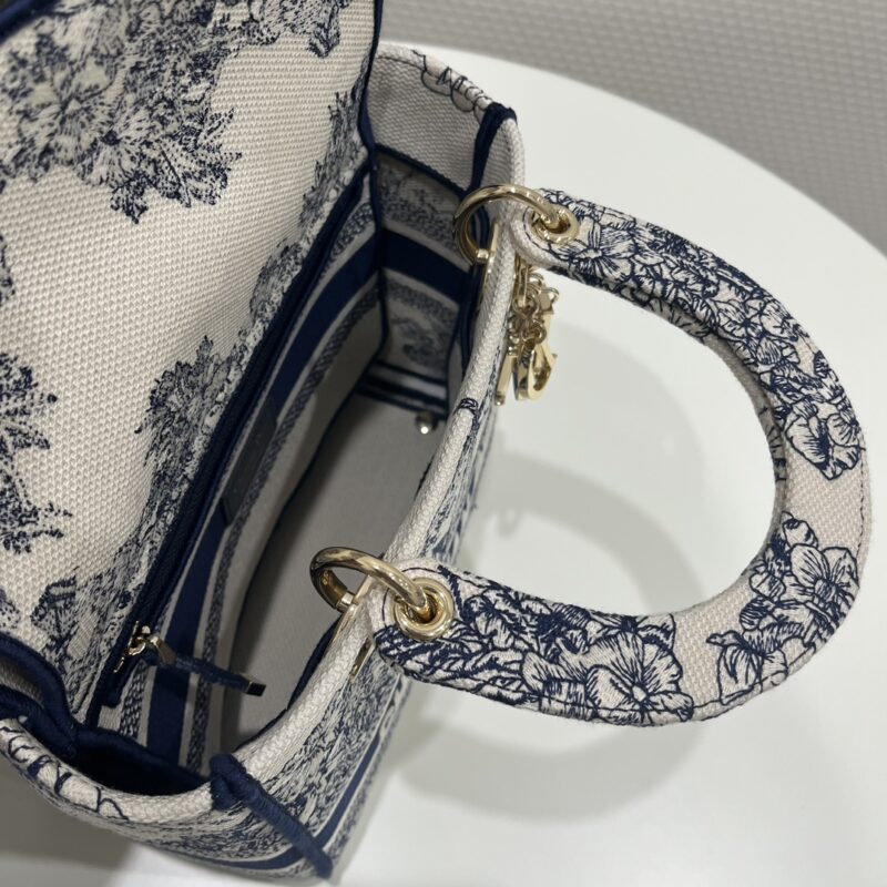 Replica Lady Dior D-Lite Blue Star - top-rated replica designer bag