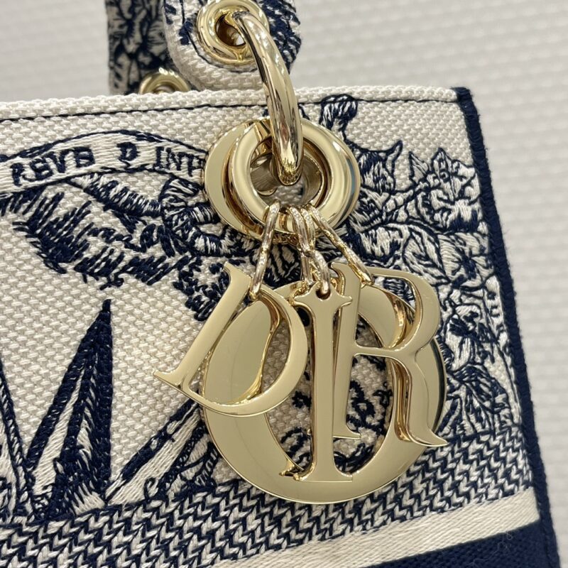 Replica Lady Dior D-Lite Blue Star - high-accuracy replica luxury purse
