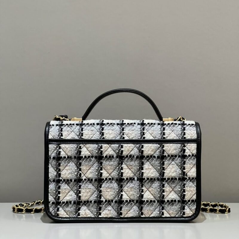 Replica CHANEL 22K Postman Woolen Tofu Bag - high-end fake designer purse