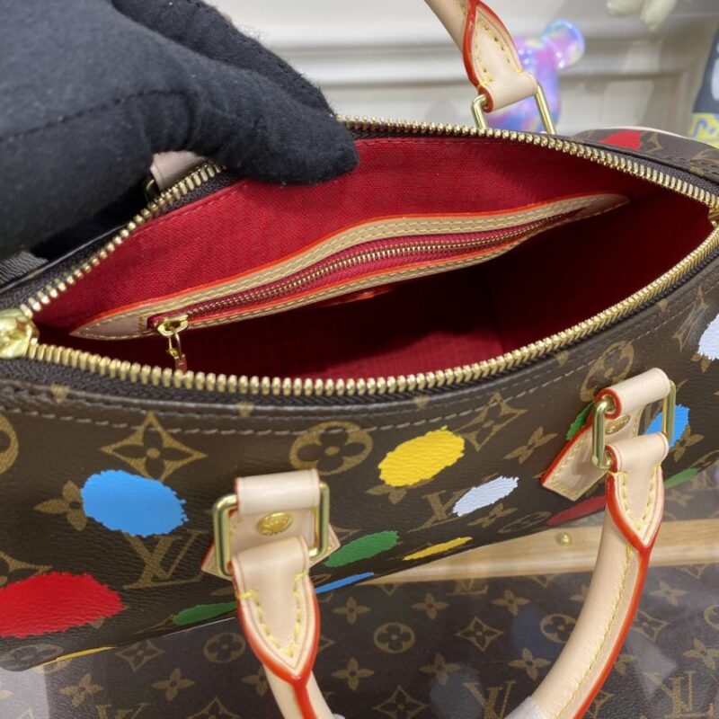 Replica Louis Vuitton Speedy Bandouliere 25 Yayoi Kusama - high-end fake designer purse