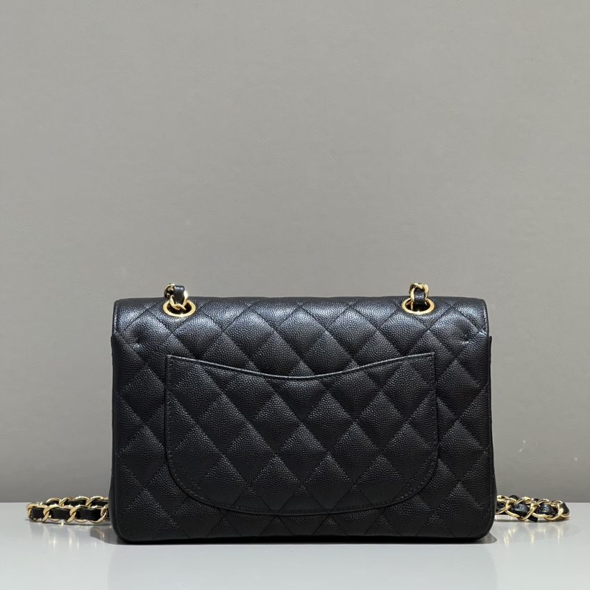 Replica CHANEL Classic Flap 23cm Black Caviar - premium 1:1 fake handbag model