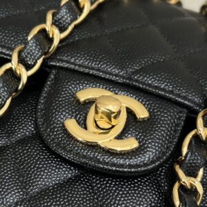 Replica CHANEL Classic Flap 23cm Black Caviar - 1:1 designer replica handbag