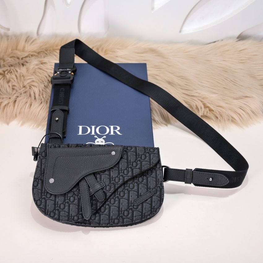 Replica Dior Messenger Black Oblique - authentic-look luxury purse replica