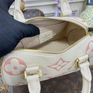 Replica Louis Vuitton Speedy Bandouliere 20 White Pink - top-rated replica designer bag