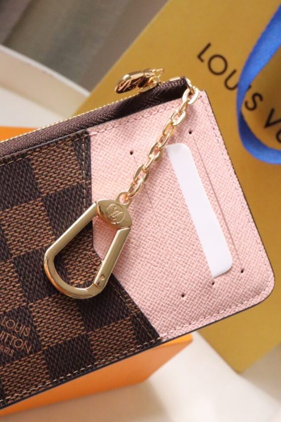 Replica Louis Vuitton Card Holder Recto Verso Grid Brown - elite superclone designer purse